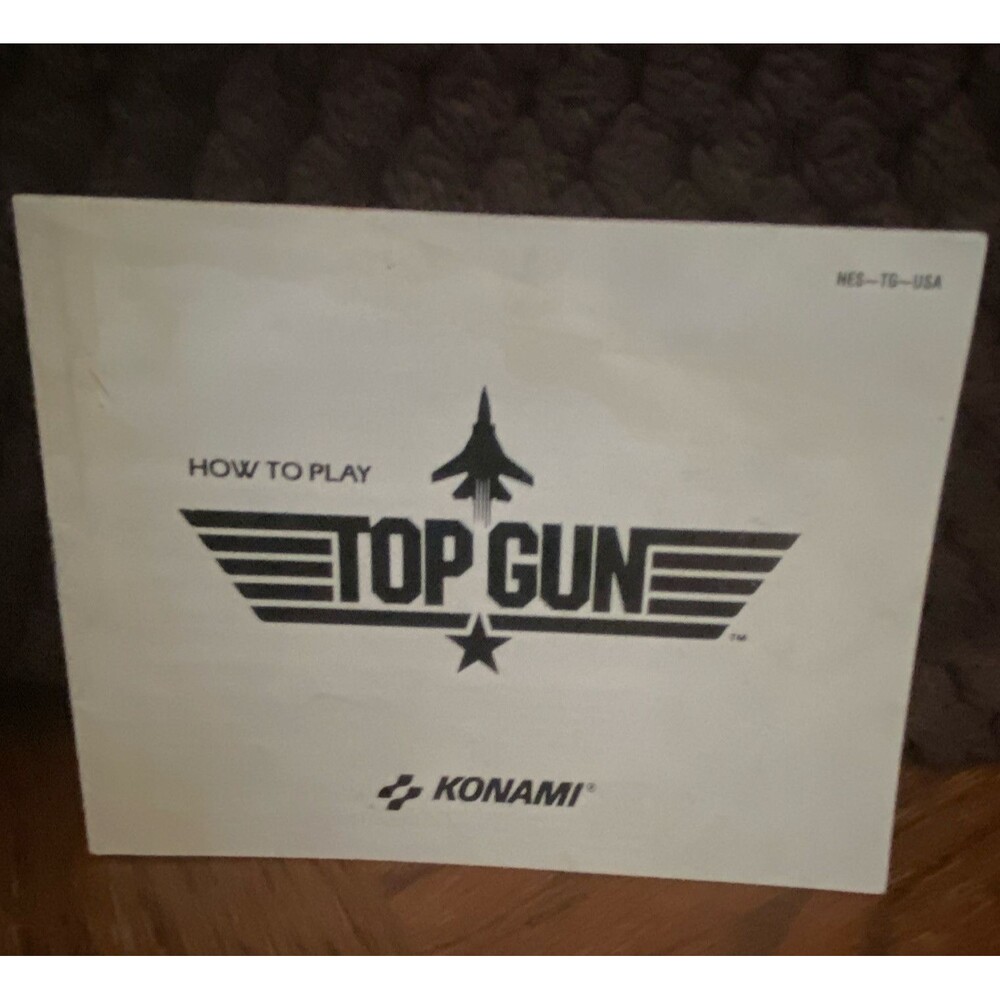 Nintendo NES Top Gun Original Instruction Manual Booklet Konami, English